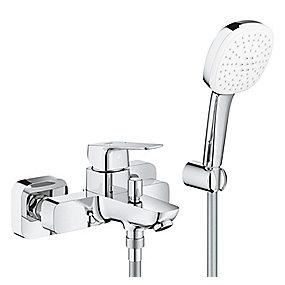 forkromet t brusers med etgrebsbatteri cubeo grohe