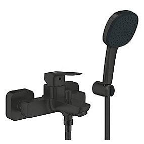 sort mat t brusers med etgrebsbatteri cubeo grohe