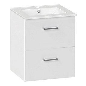 cm 50 skuffer 2 med hvid l st i vaskeskab skandi kriss