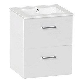 cm 60 skuffer 2 med hvid l st i vaskeskab skandi kriss