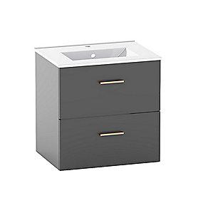 cm 60 skuffer 2 med antracit l st i vaskeskab skandi kriss