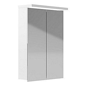 hvid cm 50 spejlskab design spejlskab led skandi kriss