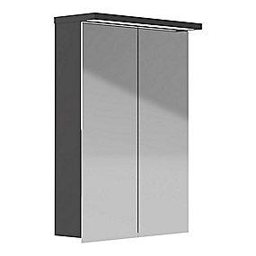 antracit cm 50 spejlskab design spejlskab led skandi kriss