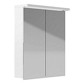 hvid cm 60 spejlskab design spejlskab led skandi kriss
