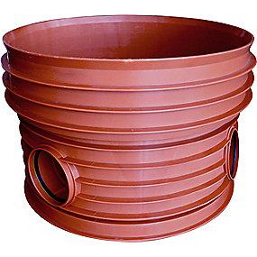 gr 45 b till v h og b genneml lige t2 600-250mm nd rense-inspektionsbr pp pipelife