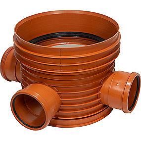 gr 90 b till v og b genneml lige t3 600-250mm nd rense-inspektionsbr pp pipelife