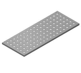 43 mcl 838x335mm nster m mesh star l st galvaniseret montageplade