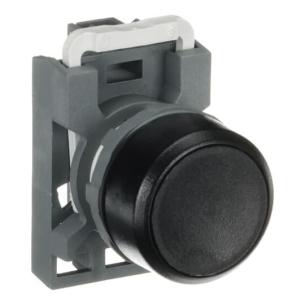 v 690 - 1no - plastik sort - led uden - sort - lavt - stilling fast - trykknap mp1-40b-10