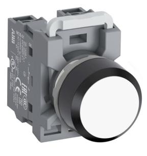 v 690 - 1nc no 1 - plastik sort - led med - hvid - lavt - kiptryk - trykknap mp1-41w-11