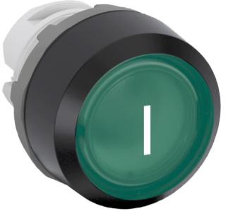i markering med blok kontakt ingen - plastik sort - led med - n gr - lavt - kiptryk - trykknap mp1-7014