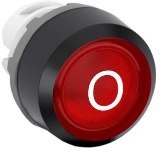 o markering med blok kontakt ingen - plastik sort - led med - d r - lavt - kiptryk - trykknap mp1-7038