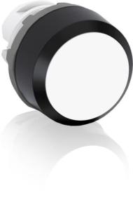 up arrow markering med blok kontakt ingen metal- -krom led uden - metal krom - hvid - lavt - kiptryk - trykknap mp9-1224