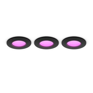 3-pak lumen 650 3w 8 ambiance color and white 60x90x9 light recessed slim hue philips