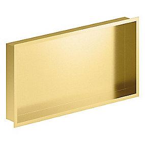 rektangul�r overflade pvd messing b�rstet i brus til indbygningshylde zen damixa