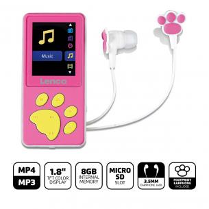 pink rm sk 8 1 med mp4-afspiller mp3 8gb