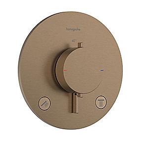 pvd bronze rstet b udtag 2 til rring afsp med termostatarmatur s comfort ecostat hansgrohe