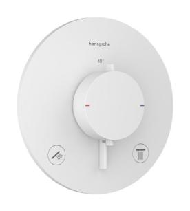 hvid mat udtag 2 til rring afsp med termostatarmatur s comfort ecostat hansgrohe