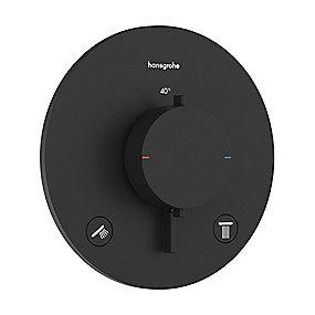 sort mat udtag 2 til rring afsp med termostatarmatur s comfort ecostat hansgrohe