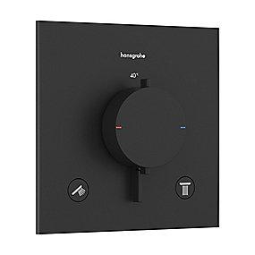 sort mat udtag 2 til rring afsp med termostatarmatur e comfort ecostat hansgrohe