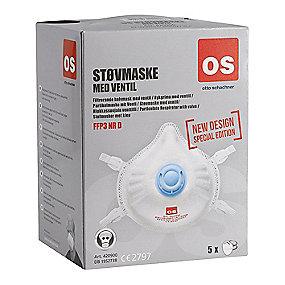 5stk a ske ring fastg 4-punkts ventil med v - d nr ffp3 klasse vmaske st os