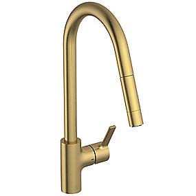 pvd gold brushed i mm 115x241x456 c-tud kkenarmatur k gusto standard ideal