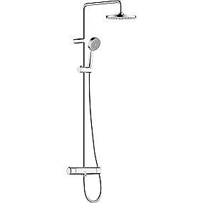 forkromet letype str 1 ndbruser -h og hoved termostatbatteri med t bruses rain linea oras