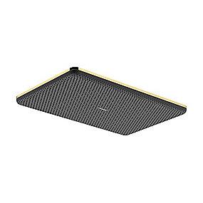 pvd guld-optik pol 1jet 340 210 hovedbruser q alive raindance hansgrohe