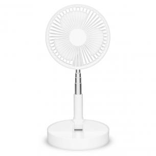 hvid li-ion-batteri med piedestalventilator cm 20 og bord- fleksibel rbar b nedis