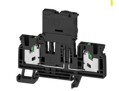 250v a 3 6 mm 5x20 rrelse silringst 30-70vdc led med 4mm2 tilsutninger vandrette 2 in snap sikringsklemme sort