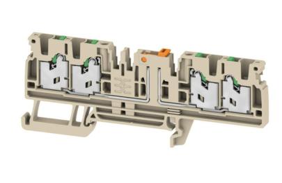 500v 20a mm2 5 2 vandrettetilslutninger 4 in snap skilleklemme test beige
