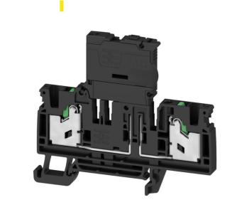250v a 3 6 mm x20 5 rrelse silringst 4mm2 tilsutninger vandrette 2 in snap sikringsklemme sort
