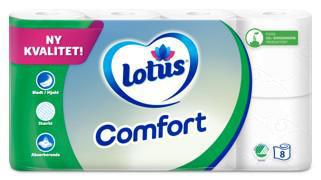 ruller 56 3-lag toiletpapir comfort t4 lotus