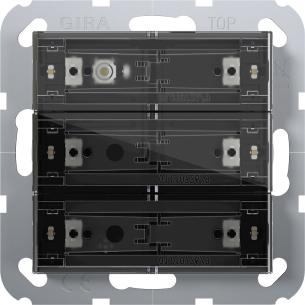 t tangents ekskl trykknapper 6 3-modul 55 system 4 tastsensor knx-tryk gira