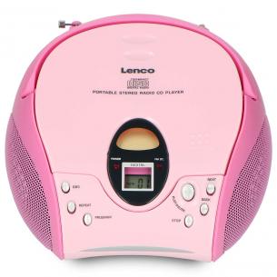 pink cd med fm-radio rbar b lenco