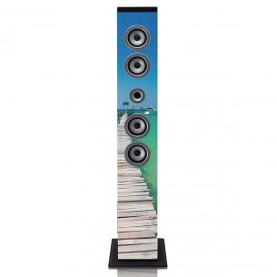 sd-afspiller og usb fm-radio pll bluetooth med speakertower ices