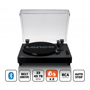 bluetooth og jttalere h indbyggede med tr i pladespiller lenco