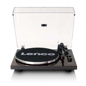 walnut stabilizer record chrome-plated including cartridge red 2m ortofon and bluetooth with turntable lenco