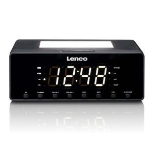 natlys med clockradio lenco