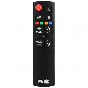 knapper store med universalfjernbetjening forenklet fysic