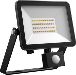 sort pir 4000k 3375lm 30w floodlight fox