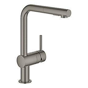 graphite hard rstet b dual bruser l-tud kkenarmatur k etgreb minta grohe