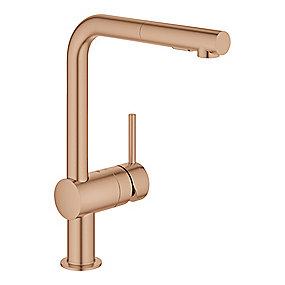 sunset warm rstet b dual bruser l-tud kkenarmatur k etgreb minta grohe