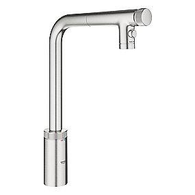 supersteel spray dual l-tud kkenarmatur k smartctrl minta grohe