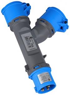 ip44 16a 230v 2x216-6 216-6 cee forgreningsled cee