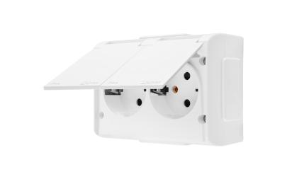 hvid skruefiksering v 250 a 16 ksler d 2 ksel d og klap farve samme sikkerhedslukkere med kompakt schuko-stikkontakt dobbelt x4 simon