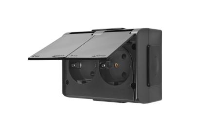 sort skruefiksering v 250 a 16 ksler d 2 ksel d og klap farve samme sikkerhedslukkere med kompakt schuko-stikkontakt dobbelt x4 simon