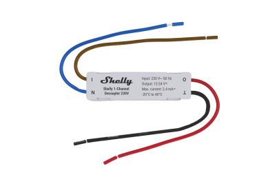 signalomformer dc til ac - 230v decoupler 1-channel shelly