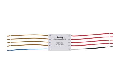 signalomformer dc til ac - 230v decoupler 4-channel shelly