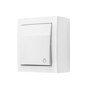 hvid skruefiksering v 250 ax 10 indikator med trykknap x4 simon