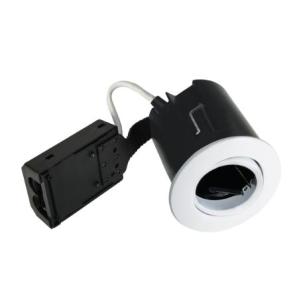 h96mm gu10 hvid mat �75 rund install quick